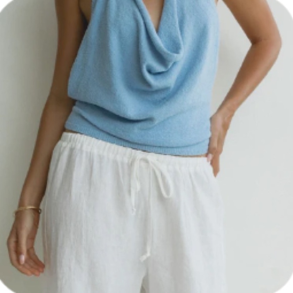 Solai Draped Halter Top, S